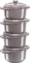 Restaurant Week Restorano savaitė Staub Mini Cocotte Round, 4 vnt.