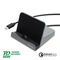 4smarts docking station planšetiniams kompiuteriams VoltDock USB-C 60W Gunmetal 462261