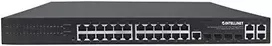 Šakotuvas „Intellinet 561426“ komutatorius su 24 RJ45 gigabito POE+ prievadais, 370 W, 4 mišrios SFP/RJ45 jungtys
