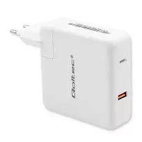 QOLTEC 51710 maitinimo įkroviklis GaN Fast 108W 5 20V 3 4.7A USB C Baltas