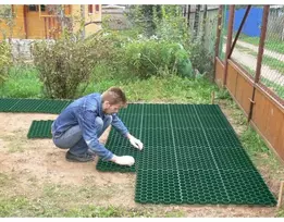 Apsauginis korys šiltnamio takeliui, vejai/žolei ŽALIAS, Šiltnamio ilgis: Korys 50 x 50 1 vnt