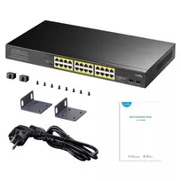 Šakotuvas Komutatorius - Cudy GS1028PS2 24-uostis Gigabit PoE Juodas