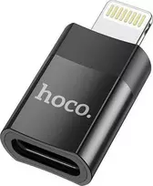 Adapteris Hoco UA17 Lightning to Type-C juodas