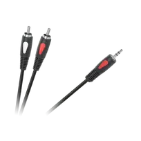 Cabletech Eco-Line kabelis 3.5 AUX - 2xRCA 3m