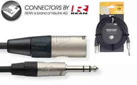 Audio kabelis Stagg REAN 6.35mm Jack TRS - XLR /m 6m