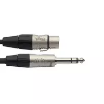 Kabelis Stagg REAN XLR /f - 6.35mm Jack TRS 6m