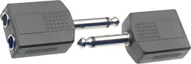 Adapteris Stagg 2 x 6.35mm TS/f - 6.35mm Jack TS/m (2vnt)