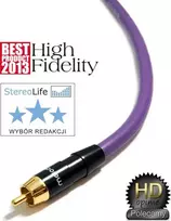 Kabelis Melodika RCA (Cinch) - RCA (Cinch) 1m violetinė