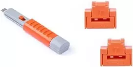 Šakotuvas Tinklo Priedas - SmartKeeper NL03PKOR 10 RJ45 Prievadų Blokatoriai su Raktu Oranžinė