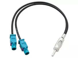 0224# Oem Automobilio antenos adapteris Ford 2xFAKRA (M)-DIN kištukas