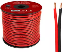 Blow Garsiakalbio kabelis 2x2.50mm juodas-raudonas