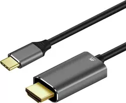 ART CABLE USB-C kištukas / HDMI 2.0 kištukas 4K 60Hz ALU originalus 1.8m