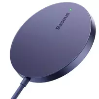 Baseus Simple Mini3 magnetinis belaidis įkroviklis 15 W (dulkėta violetinė)