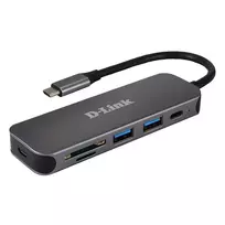D-LINK DUB-2325 E 5-IN-1 USB-C KORTELĖS SKAITYtuvas