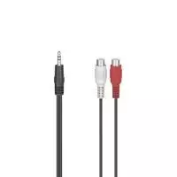 Audio Jack - 2 RCA kabelis Hama 00205185 0,1 m Juoda