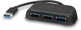 Speedlink SNAPPY EVO USB Hub , 4-Port, USB 3.0, USB 3.1 Gen 1 USB 3.2 Gen 1 (5Gbit-s), Passive, Juodas