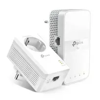 Šakotuvas TP-Link AV1000 Gigabit Powerline WLAN AC1200 Set mit Steckdosen 2 x Adapteris, bis zu 1000Mbit/s, WLAN AC 867 (5 GHz) + 300Mbit/s (2,4 GHz)