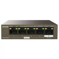 Šakotuvas „Tenda TEG1105PD“ tinklo komutatorius Gigabit Ethernet (10/100/1000) Maitinimas per Ethernet (PoE) Rudas