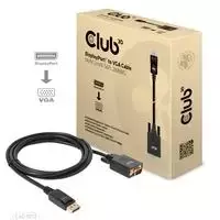 Kabelis Club 3D Club3D Kabelis DisplayPort > VGA St/St 2m mažmeninė prekyba
