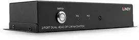 KVM Jungiklis - LINDY 2 Prievadų Dvigubas DisplayPort 1.2 KVM Jungiklis 3840x2160@60Hz