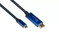 Alcasa Geros jungtys Geros jungtys USB-C ir HDMI 2.0b 60Hz CU 1m blau