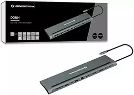 Conceptronic USB-C stotelė / replikatorius (DONN17G)