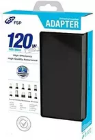 Fortron FSP nešiojamojo kompiuterio maitinimo šaltinis NB Slim PRO 120W - juodas, įskaitant 9 įkroviklius
