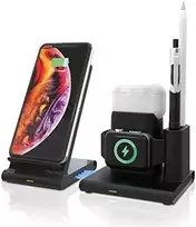 Carruzzo RealPower ChargeAIR Connect Išmanusis telefonas, Išmanusis laikrodis, Planšetinis kompiuteris Juoda USB Belaidis įkrovimas Vidaus