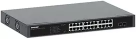 Šakotuvas „Intellinet 561907“ komutatorius, gigabito, 24x RJ45, „PoE+“, 370W, 2x SFP, 1GbE