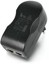 IPS PoE kištuko adapteris - RJ45 - 48V / 0.5A / 24W - juodas