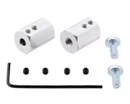 Oem Pololu šešiakampis ratų adapteris 12mm/4mm - 2 vienetai