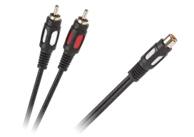 LP Oem Kabelis 1 RCA lizdas - 2 RCA kištukai 25 cm