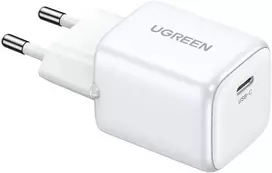 Mini greitasis įkroviklis Ugreen GaN USB C 30W, CD319 Nexode, Baltas