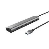 Trust Halyx - Type-A 5000Mbit/s 7 Port USB 3.2 Gen1 Hub (sidabrinis)