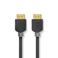Nedis HDMI™ kabelis | HDMI™ jungtis | HDMI™ jungtis | 8K@60Hz | eARC | Paauksuotas | 1,00 m | PVC | Antracitas | Pakuotė su peržiūros langeliu