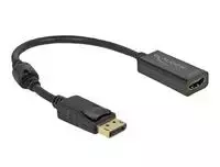 Delock DELOCK Displayport Adapteris DP -> HDMI lizdas 4K pasyvi juoda