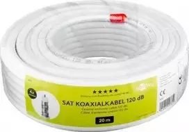 Wentronic Goobay kabelis 120 dB koaksialinis quattro antenos kabelis, 4x ekranavimas, CCS, 20 m