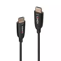 HDMI Laidas - LINDY Šviesolaidinis HDMI 8K60 Laidas, M/M, 48Gbps, AOC, 50 m, Juodas