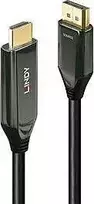 Adapterio Kabelis - LINDY Aktyvus DisplayPort į HDMI Adapterio Kabelis, 4K120Hz, 48Gbps, 4096x2160@120Hz, Juodas