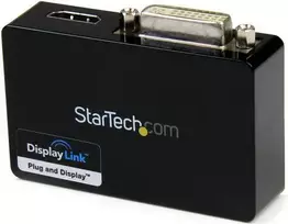 StarTech USB – HDMI – DVI stotis / replikatorius Juodas (USB32HDDVII)