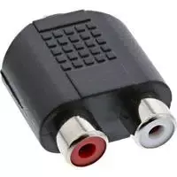 Intos InLine 2 x RCA lizdas - 3,5 mm vidinis adapteris