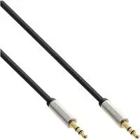 „Kabelis InLine“ lizdas 3,5 mm – 3,5 mm lizdas, 2 m sidabro (99212)