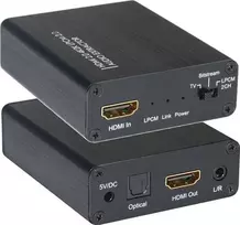 Techly 025749 Ekstraktor Audio 5.1CH Toslink/Analog 3.5mm 2CH su HDMI 4K