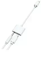 2GO adapteris garso ausinių įkrovimui, 10 cm „Lightning“ laidas