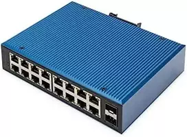 Šakotuvas Digitus INDUSTRIAL 16+2P 1G SWITCH - UNMANAGED 10/100/1000MBITS