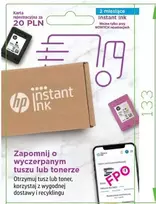 Hewlett Packard (HP) „HP InstInk“ išankstinio mokėjimo kortelė