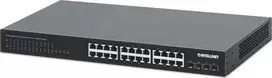 Šakotuvas „Intellinet 561761“ komutatorius, gigabito, 24x RJ45, „PoE+“, 370W, 4x SFP+, 10GbE Uplink