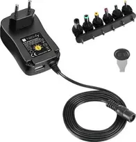 Techly Maitinimo šaltinis 230V universalus 27W/2.25A 3-12V 6 wtyków DC i USB