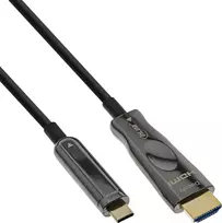 Kabelis InLine ® USB monitoriaus AOC kabelis, USB Type-C vyrų iki HDMI mažas (DP Alt Mode), 50m