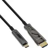 Kabelis InLine ® USB monitoriaus AOC kabelis, USB Type- C vyrų HDMI mažas (DP Alt Mode), 25m